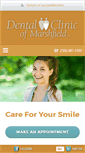 Mobile Screenshot of dentalclinicofmarshfield.com