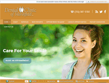 Tablet Screenshot of dentalclinicofmarshfield.com